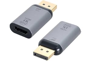 Chenyang DP DisplayPort Sorgente Ingresso Maschio a HDMI Sink Output Femmina Displays 4K @ 60hz Ultra HD Converter Adapter per Laptop HDTV