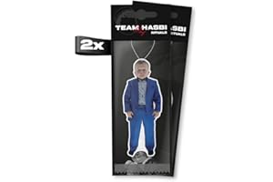 NAITNEX 2 x Hasbulla Business Lufterfrischer - lizensiertes Originalprodukt Duftbaum für Auto lustig, mit Hasbullah, Mini Khabib Car Air freshener, Car scent ist Rituals Duft als Duftanhänger Set