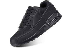 Hitmars Chaussures de Course Homme Femme Running Sport Fitness Respirantes Legere Gym Athlétique AIR Sneaker Noir Vert Blanc Rose Jaune EU36-EU47