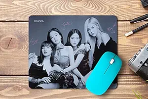 Radvil Blackpink Kpop Mousepad 7.5x8 inches | Anti-Slip 3mm Thick Rubber Base for Gaming Desktop and Laptop Computers | (Mouse not Included) Design 26
