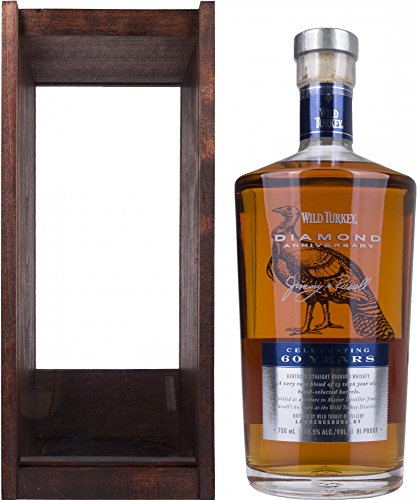 Wild Turkey Bourbon Diamond Anniversary mit Geschenkverpackung Whisky (1 x 0.75 l)