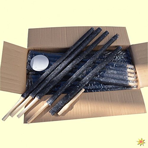 20 Wachsfackeln 90 Min. Brenndauer 60cm lang Fackel Wanderung Hexenfeuer (20, Stück) - 2