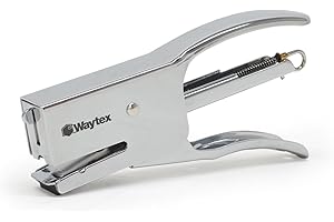 WAYTEX 931550 Pince Agrafeuse Métal 25 feuilles, Compacte 100% métal, pour agrafes 24/6 et 26/6, Usage intensif - Chrome