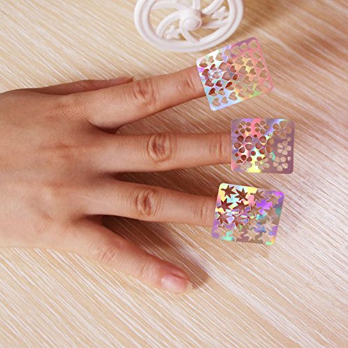 Blue Vessel 1pc Nagelaufkleber Vinyls Nail Art Maniküre Schablone DIY Stanzwerkzeuge Zufällig - 5