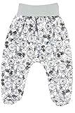 Patterned Baby Girls Boys Leggings Trousers With Feet 100% Cotton Jersey