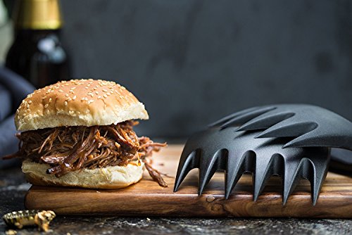 Premium Pulled Pork Gabeln Wullinano + GRATIS Pulled Pork Rezepte (E-Book) – Hochwertige Bären Fleischgabeln perfekt für Pulled Pork – optimaler Küchenhelfer zum Zerstückeln von Fleisch - 4