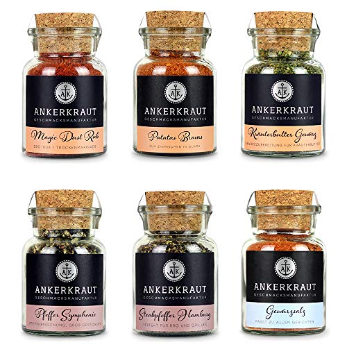 Ankerkraut Grill Set, 6 Gewürze: Gewürze für Männer!