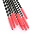 Fashion Base® 50 PCS Black Plastic Hand Red Disposable Eyelash Mini Brush Mascara Wands Makeup Women Makeup Set-Tower Shap