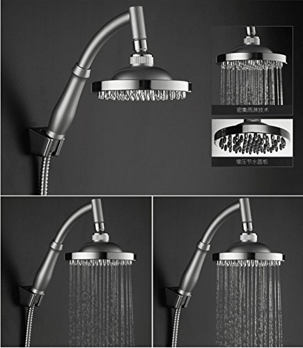 KE 360 ° Drehgelenk Rainfall Overhead regen Dusche Kopf Ionic Filtration Hohe Druck Wassersparen, 8Inch - 3