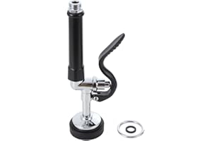 TABODD Pre-Rinse Hose Connection Spray Head, Handheld Multifunction Spray Valve High Pressure Dishwasher Accessories Chrome Finshed, Pull Down Sprayer