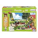 Kinderpuzzle mit 2 Schleichfiguren