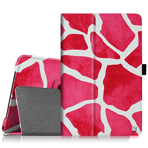 Fintie Samsung Galaxy Tab 3 7.0 (7 Zoll) SM-T210 SM-T211 Hülle Case - Slim Fit Folio Bookstyle Kunstleder Schutzhülle Cover Tasche mit Ständerfunktion und Stylus-Halterung, Giraffe Pink