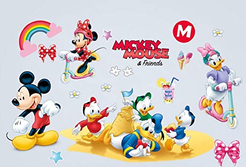 Epf Lk A Sticker Mickey Et Minnie Mouse Autocollants Maison Bebe Pour Mur Chambre Denfant Chambre Bebe Art Pepiniere Parc Ameublement Et Decoration Stickers Muraux