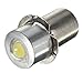Produktbild Etbotu Mini Fackel Warm Weiß 1W 12V Ersatzbirnen für Taschenlampen P13.5S LED Birne Lampe Licht