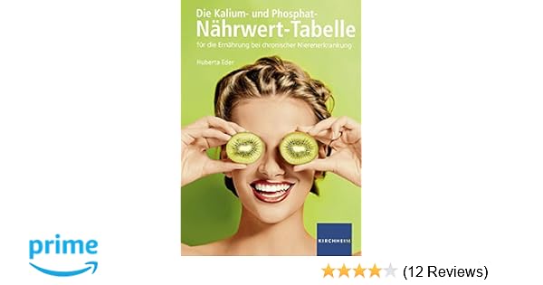 Die Kalium Und Phosphat Nahrwert Tabelle Fur Die Ernahrung Bei