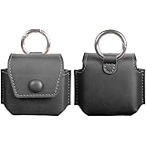 KORGALEY - Custodia protettiva per Samsung Galaxy Buds 2, leggera, resistente agli urti, in pelle, colore: Nero