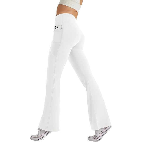JTSONN Sportlegging voor dames, sportbroek yogabroek met hoge taille met lange en ondoorzichtige zakken, leggings, gym, hardlopen, fitness, Blauw, S