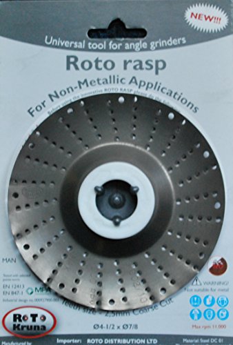 Rotoraspel (Klinge 2,5; Grob) Schleifscheibe 115x22mm für Holz,Kunststoff,Gummi