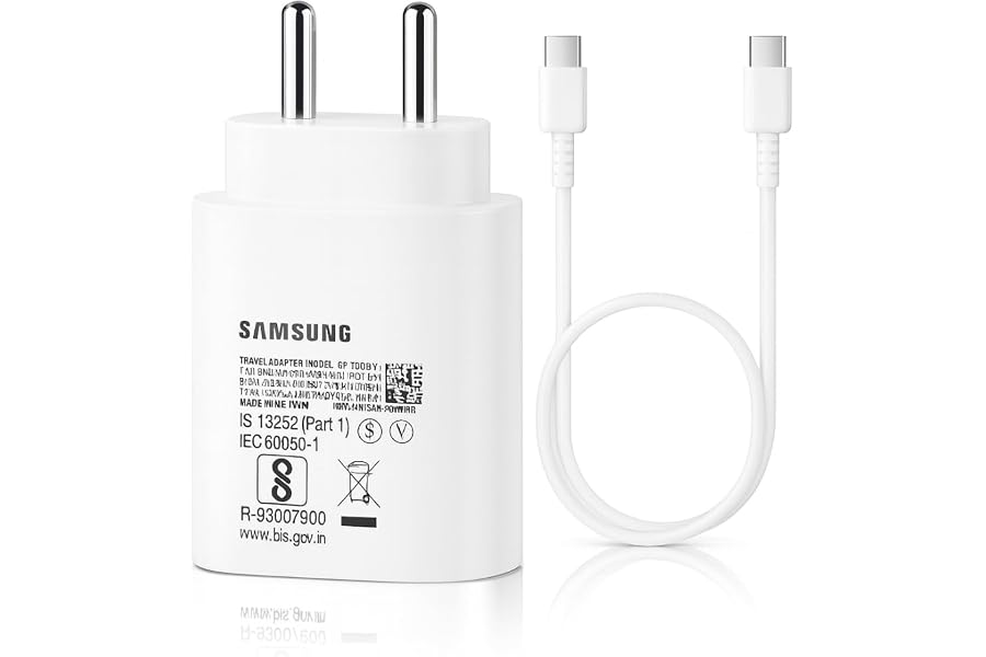 Samsung 25W Type-C PD Superfast Charging Adapter Compatible with 1M C-Type Cable for Galaxy A55 A16 A36 A56 A06 M07 M17 M36 M35 M16 M06 M07 M17 M05 M56 F36 F06 F05 F56 F16, 25watt USB C Fast Charger
