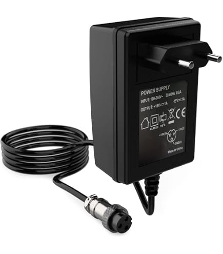 TopChargeur - Adattatore, alimentatore, caricatore 15 V per altoparlante VIETA VM-HW500BK