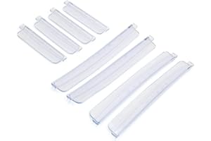 INFINAUTO 8pcs Clear Rubber Automobile Car Body Door Side Edge Guard Strip Stylish Design