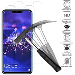 ANEWSIR [2 Piezas Protector de Pantalla para Huawei Mate 20 Lite, Cristal Templado Huawei Mate 20 Lite Protector Pantalla [6.3 Pulgadas] [9H Dureza] [Alta Definicion]