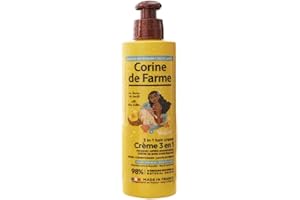 Corine de Farme - Crème de Soin Cheveux 3 en 1 au Beurre de Karité Vaiana, Princesse Disney - Pour Enfant dès 3 Ans - Fabriquée en France - 200 ml
