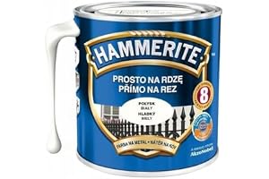 Hammerit metallskyddslack, rostskydd 0,7 l glänsande (vit glans)