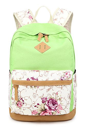 Preisvergleich Produktbild Womens Mädchen Damen Mode Leinwand Rucksäcke Jugendliche Baumwolle Stoff Printing Schultasche Tagesrucksäcke für University Outdoor Leisure