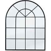 IDMarket - Industrial design glass arch mirror 80 x 100 cm