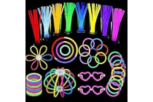 DERAYEE Bracelet Fluorescent Lumineux,30 Pièces Baton Lumineux pour Enfants Adultes Décoration Anniversaire Mariage Fêtes
