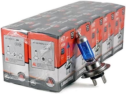 10 x H7 55 W 12 V Super White Halogen Light Bulb For Citroen C5 II, C5 (RC _) II Break (Re _), DS3 Xsara (N1), XSARA Break (N2)