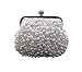Produktbild Heyjewels Handgemacht Damen Perlen Clutch Abendtasche Tasche Brauttasche Hochzeit Weiß
