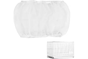 MAXQUU 1 grille de protection pour cage à oiseaux Myna - Résistante à la poussière et aux moustiques - Élastique - Convient pour plusieurs tailles de cages.