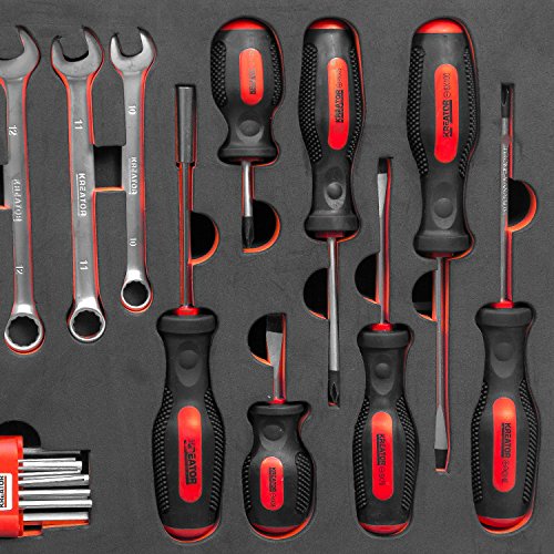 Werkzeugkoffer Werkzeug Koffer bestückt 51 Teile – Aluminium 39 x 29 x 11 cm - 4