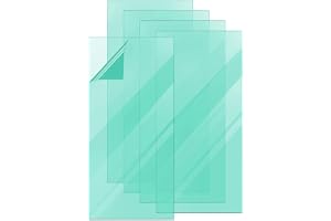 PATIKIL Svetsskyddslins 2 x 4,25 tum, 100-pack genomskinlig svetsning hjälmhuva skyddande ersättningsskydd höger vinkel, klar