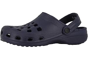 AB Hats and Accessories Adults Clogs EVA Slip On Moulded Footbed Lightweight Comfort Stylish Pool Beach Garden Hospital Colourful Holiday Mules