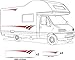 Produktbild Smarts-Art Wohnmobil-Aufkleber aus Vinyl für Wohnmobil, Wohnwagen, Wohnanhänger, Pferdeanhänger, 2 Stück