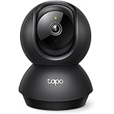 TP-Link Tapo C211 2K 3MP Horizontal and Vertical Home Security Wi-Fi Camera, Night Vision, IP66 Waterproof, Black Color + 64GB Kioxia