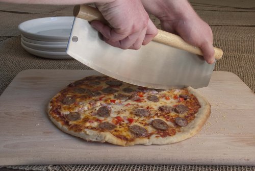 Pizzacraft Pizzaschneider/Wiegemesser, silber, 2.59×35.69×12.45 cm, PC0203 - 3