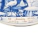 Delft Style Personalised Baby Birth Plate, Baby Name Plates