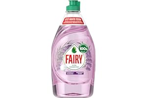 FEBREZE Fairy Płyn do mycia naczyń, 100% naturalny zapach lawendy i rozmarynu z skuteczną formułą do czystych naczyń i rozpuszczania tłuszczu, 430 ml