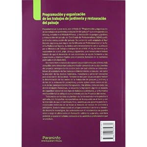 Programación y organización de los trabajos de jardinería y restauración del paisaje (Cp - Certificado Profesionalidad)