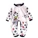 Koly Baby Kids Boy Girl Infant Romper Jumpsuit Bodysuit Cotton Clothes (0-3M, Dark Blue)