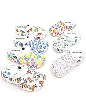 2Surf modischer Kinderclog Clog Freizeit, Garten, Strand, Slipper blaue Boote