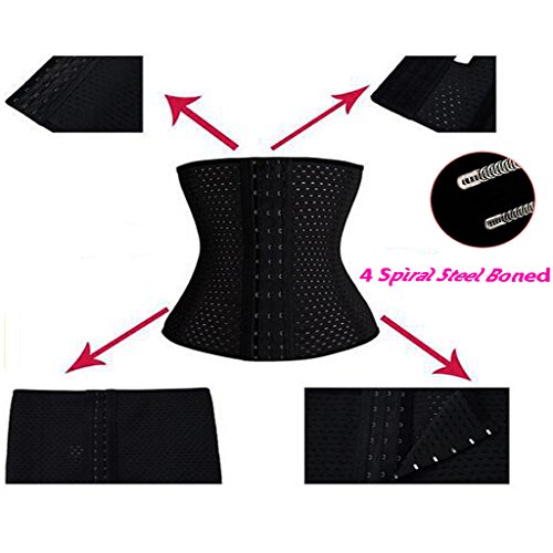 DODOING Damen Waist Training Trainer Korsett Sport Taille Cincher Body Shaper Taillenmieder Bauchweggürtel Corsage Corset Korsage Top - 2