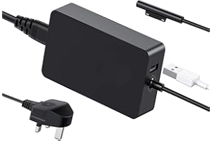 DHMXDC Surface Pro Charger for Microsoft Surface Charger for Microsoft Surface Pro 9/8/7/6/5/4/3, 65W Surface Laptop Charger, Surface Book, Surface Laptop Go