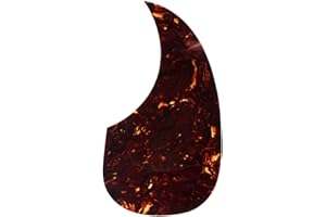 Musiclily Self Adhesive Teardrop Acoustic Guitar Pickguard for Martin D28 Style guitar,Tortoise Shell