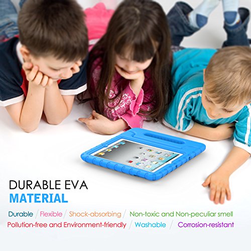 MoKo Hülle für iPad 2 / 3 / 4 – Superleicht EVA Kids Shock Proof Cover Stoßfest Kindgerechte Schutzhülle für Apple iPad 2 / 3 / 4 9.7 Zoll Tablet-PC, Blau - 6
