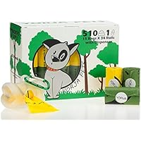 YORJA Bolsas para Excrementos de Perro con Dispensador,34 Rollos/510 Unidades,Extra Grueso,Fuerte y a Prueba de Fugas Biodegradable Bolsas para Caca de Perro